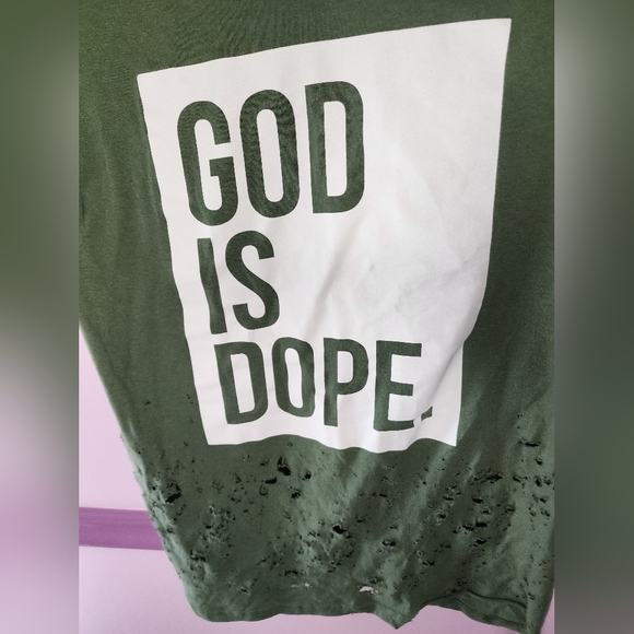 God Is Dope Women's T-Shirt Sz. M - Picture 2 of 3